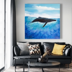 Canvas 48 x 48 - Blue whale