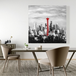 Toile 48 x 48 - Space needle de la ville seattle