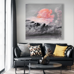 Toile 48 x 48 - Nuages roses