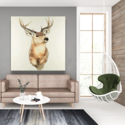 Toile 48 x 48 - Portrait de cerf