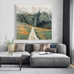 Toile 48 x 48 - Paysage montagneux