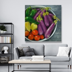 Canvas 48 x 48 - Bowl of vegetables