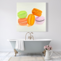 Toile 48 x 48 - Petites bouchées de macarons