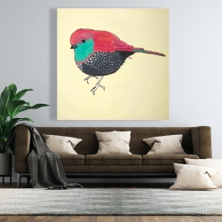 Canvas 48 x 48 - Little purple bird illustration