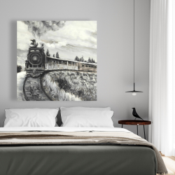 Toile 48 x 48 - Train vapeur