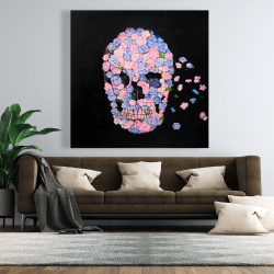 Canvas 48 x 48 - Flower skull