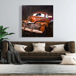 Canvas 48 x 48 - Old car crash