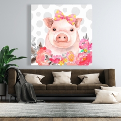 Toile 48 x 48 - Cochonette