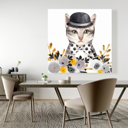 Toile 48 x 48 - Chic cat