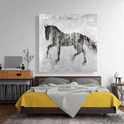 Canvas 48 x 48 - Horse brown silhouette