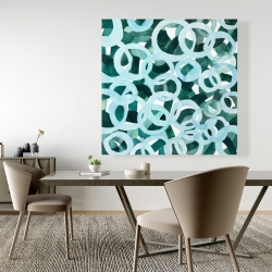 Toile 48 x 48 - Cercles abstraits