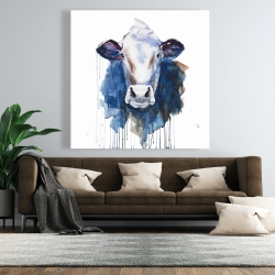 Canvas 48 x 48 - Watercolor cow