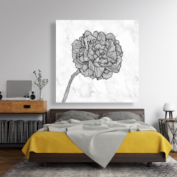 Canvas 48 x 48 - Bright peony