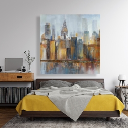 Toile 48 x 48 - Paysage urbain avec le chrysler building