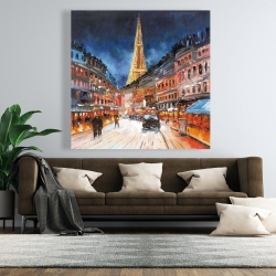 Toile 48 x 48 - Paris illuminé