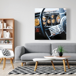 Canvas 48 x 48 - Vintage car interior