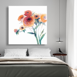 Canvas 48 x 48 - Watercolor flowers