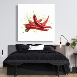 Canvas 48 x 48 - Red hot peppers