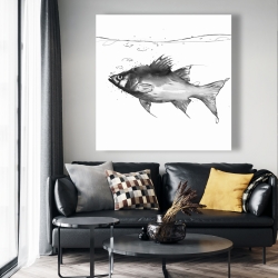 Canvas 48 x 48 - Swimming fish