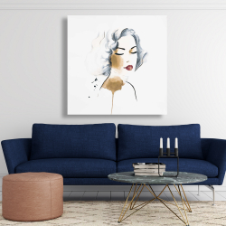 Canvas 48 x 48 - Classic woman watercolor