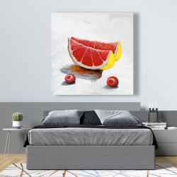 Canvas 48 x 48 - Grapefruit slices