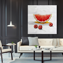 Canvas 48 x 48 - Grapefruit slice