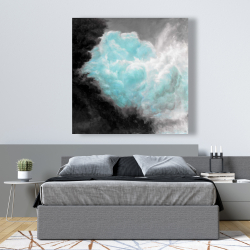 Canvas 48 x 48 - Turquoise clouds