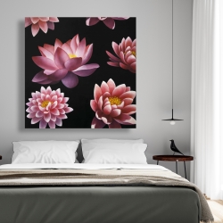 Canvas 48 x 48 - Lotus flower pattern