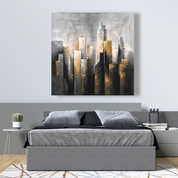 Toile 48 x 48 - Horizon de ville abstraite