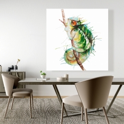 Canvas 48 x 48 - Watercolor chameleon