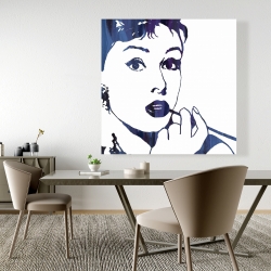 Toile 48 x 48 - Audrey hepburn: cigarillo