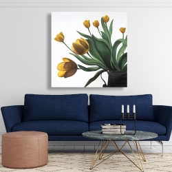 Canvas 48 x 48 - Yellow tulips