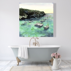 Toile 48 x 48 - Bateaux à cala macarella