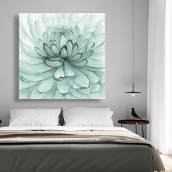 Canvas 48 x 48 - Turquoise flower