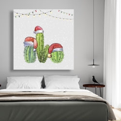 Toile 48 x 48 - Cactus de noël