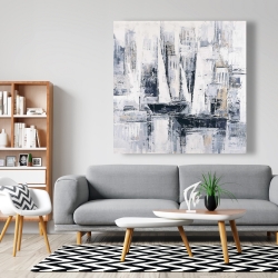 Canvas 48 x 48 - Industrial style sailboats