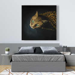 Toile 48 x 48 - Chat de bengale