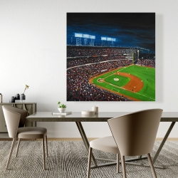 Toile 48 x 48 - Partie de baseball