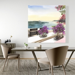 Canvas 48 x 48 - Mediterranean sea view