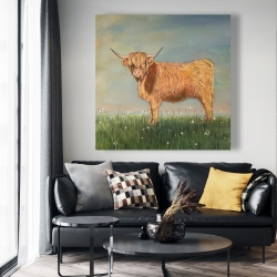 Canvas 48 x 48 - Daisy the highland cow