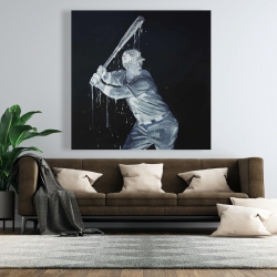 Toile 48 x 48 - Joueur de baseball