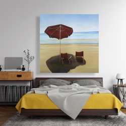 Toile 48 x 48 - Relaxer à la plage