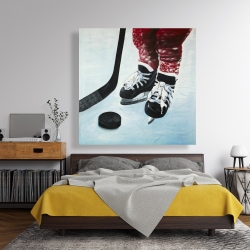 Canvas 48 x 48 - Young hockey player