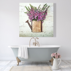 Canvas 48 x 48 - Purple foxglove flowers