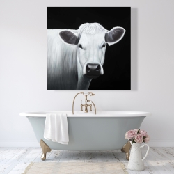 Canvas 48 x 48 - White cow