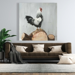 Canvas 48 x 48 - Wyandotte rooster