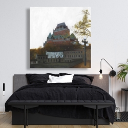 Canvas 48 x 48 - Le château de frontenac in autumn