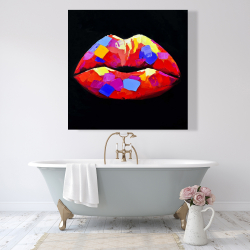 Canvas 48 x 48 - Colorful lipstick