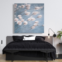 Canvas 48 x 48 - Delicate cotton flowers