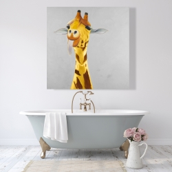 Canvas 48 x 48 - Funny giraffe face